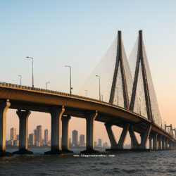 Bandra Worli Sea Link Mumbai Night View Illumination