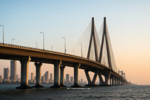 Bandra Worli Sea Link Mumbai Night View Illumination