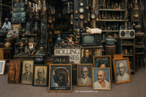 Chor Bazaar Mumbai Antique Market Crowded Streets