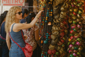 Colaba Causeway Mumbai Bustling Street Market View