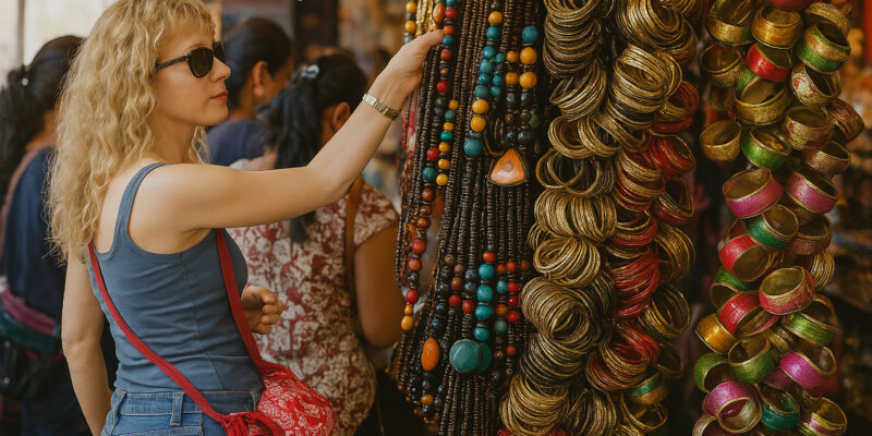 Colaba Causeway Mumbai Bustling Street Market View