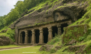 Elephanta Caves Mumbai Main Shiva Sculpture View