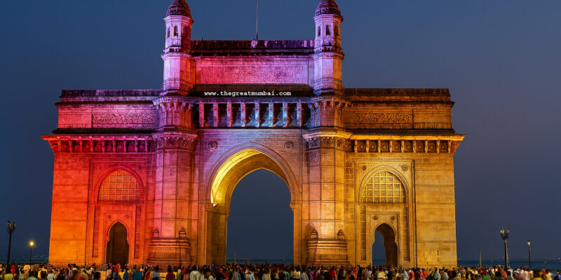 Gateway of India Mumbai sunset view with boats