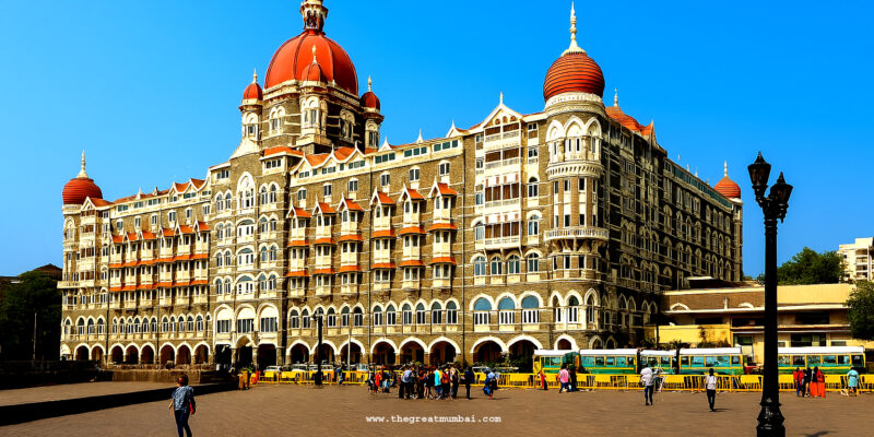 Taj Mahal Palace Hotel Mumbai exterior night view
