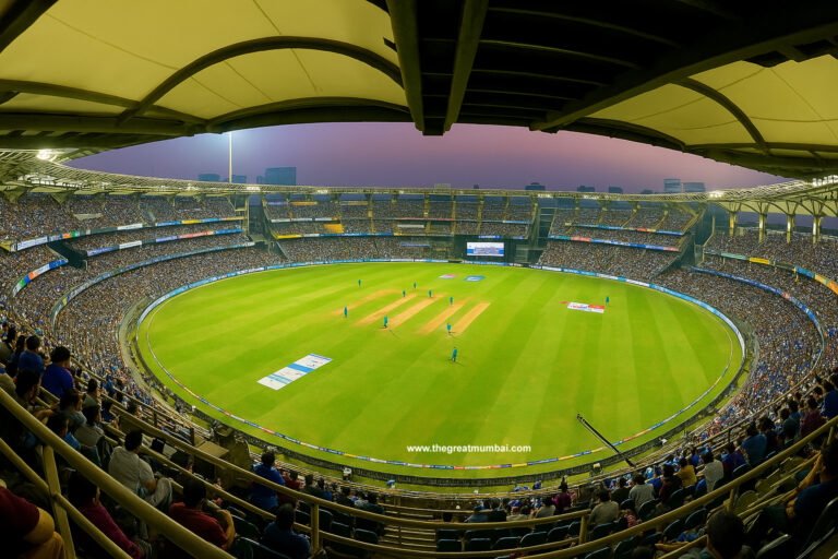 Wankhede Stadium is an international cricket stadium in Mumbai, Wankhede Stadium Night Crowd Cricket India