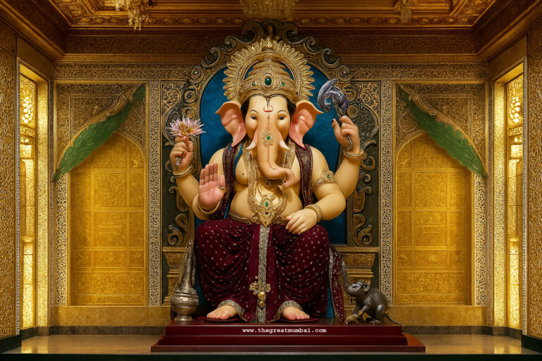 Lalbaugcha Raja Ganesh Idol 2023 Grand Decoration Mumbai Festival