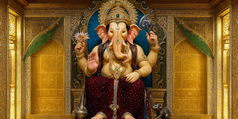 Lalbaugcha Raja Ganesh Idol 2023 Grand Decoration Mumbai Festival